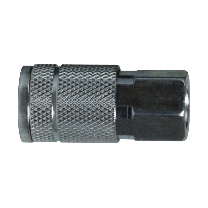 Midland Industries 28525S Automotive/Parker Interchange Quick-Disconnect Coupler, 3/8 x 1/4 in Nominal, FNPT, 300 psi Pressure, Steel, Import - Pneumatic Quick Connect Fittings